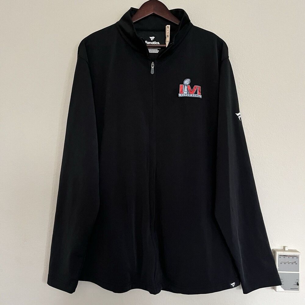 Fanatics Men's Long Sleeve Full Zip Up Super Bowl LVI 2021 Jacket SZ XL